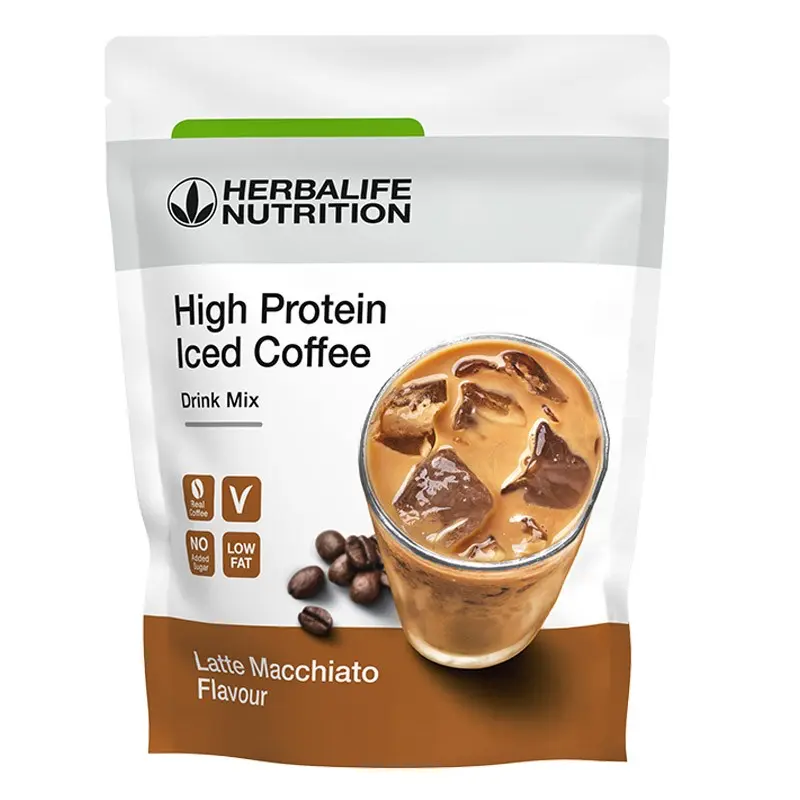 Batido High Protein Iced Coffee Herbalife 1 high-protein-iced-coffee-latte-macchiato-herbalife-308-g