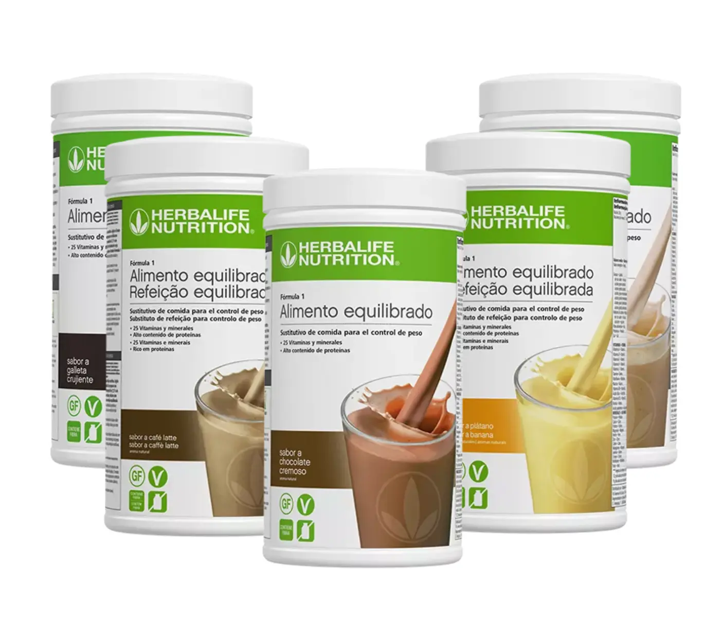 Pack 5 batidos Fórmula 1 Herbalife 1 Pack 5 batidos Fórmula 1