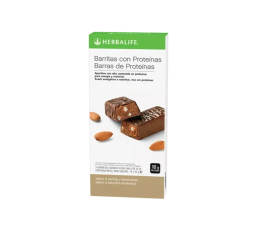 barrita de proteina vainilla y almendra