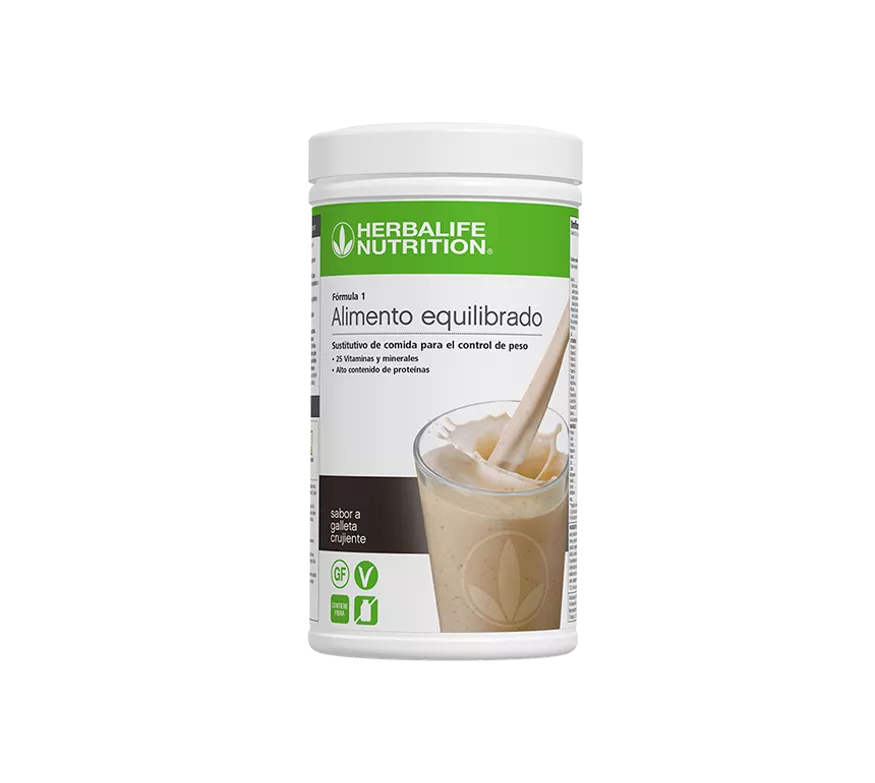 Batido Fórmula 1 Herbalife galleta crujiente 1 Batido Fórmula 1 Herbalife galleta crujiente