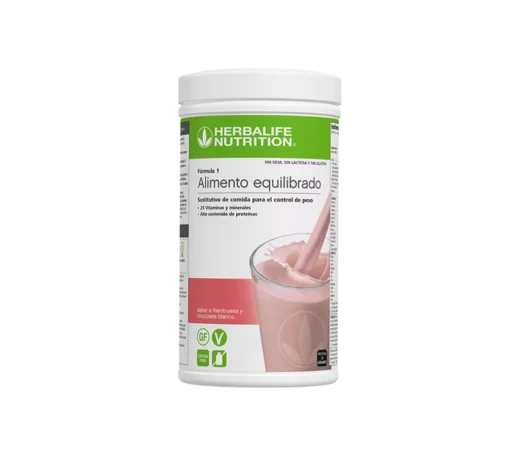 Batido Fórmula 1 Herbalife Frambuesa y chocolate blanco