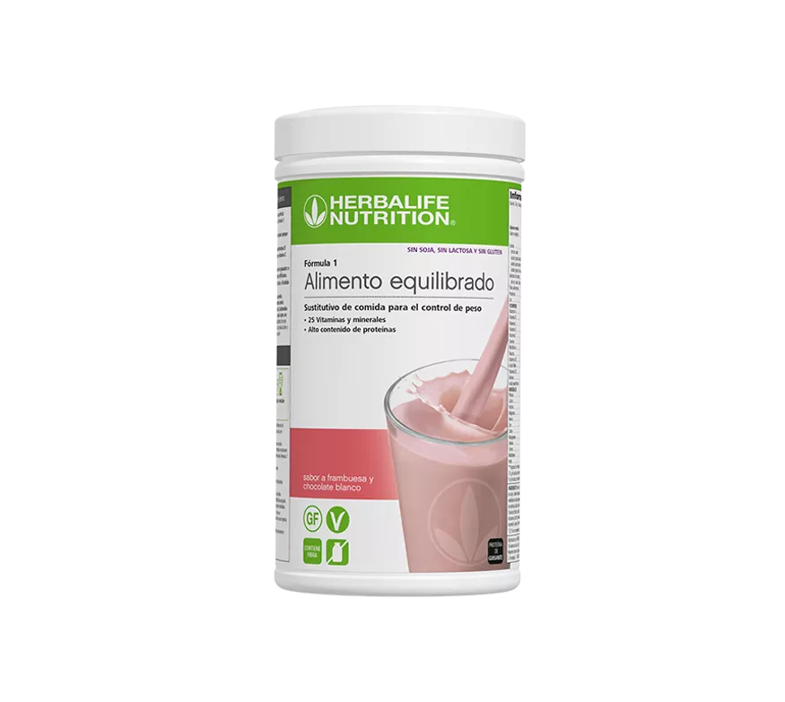 Batido Fórmula 1 Herbalife Frambuesa y chocolate blanco 1 Batido Fórmula 1 Herbalife Frambuesa y chocolate blanco