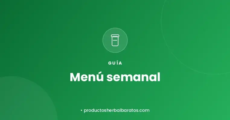 Guía de menú semanal con Herbalife