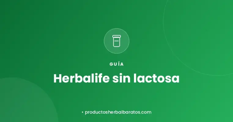 Guía de productos Herbalife sin lactosa